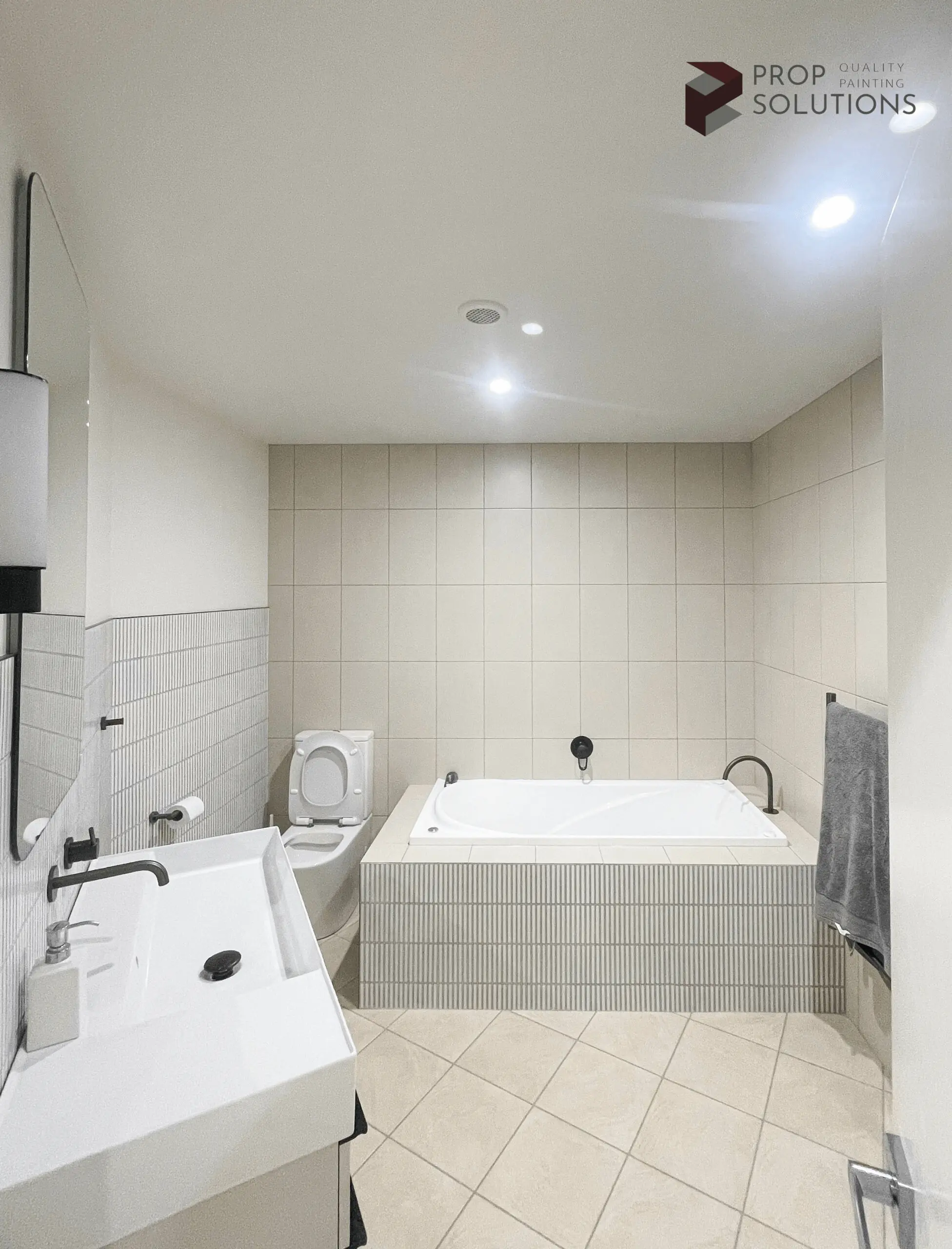 modern tiled bathroom