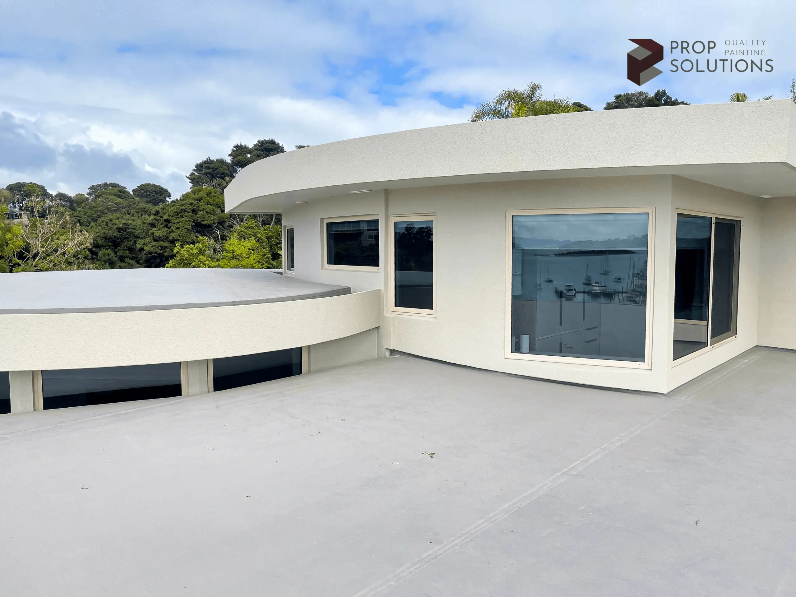 modern home exterior roof